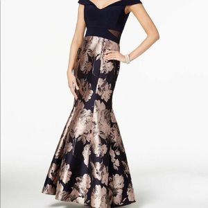 SALE!!!! Off the shoulder brocade gown mermaid  style